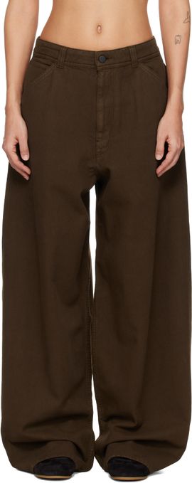 LEMAIRE LEMAIRE Brown Large Trousers