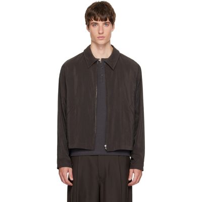LEMAIRE LEMAIRE Brown Light Zipped Blouson Jacket
