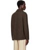 LEMAIRE LEMAIRE Brown Short Double-Breasted Coat - 3