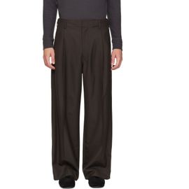 LEMAIRE LEMAIRE Brown Single-Pleat Tailored Trousers