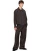 LEMAIRE LEMAIRE Brown Single-Pleat Tailored Trousers - 4