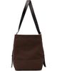 LEMAIRE LEMAIRE Brown Small Belted Heavy Canvas Tote Bag - 1