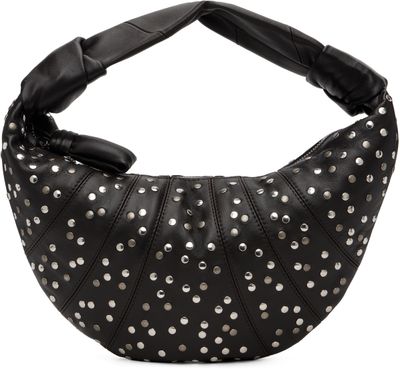 LEMAIRE LEMAIRE Brown Studs Dots Mini Fortune Croissant Bag