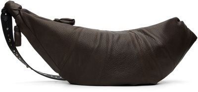 LEMAIRE LEMAIRE Brown Western Studs Large Croissant Bag