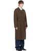 LEMAIRE LEMAIRE Brown Wrap Double Wool Coat - 2