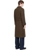 LEMAIRE LEMAIRE Brown Wrap Double Wool Coat - 3