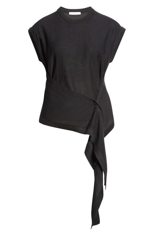 Lemaire Lemaire Button Drape Merino Wool Blend Top