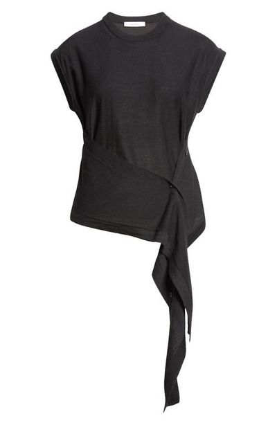 Lemaire Lemaire Button Drape Merino Wool Blend Top