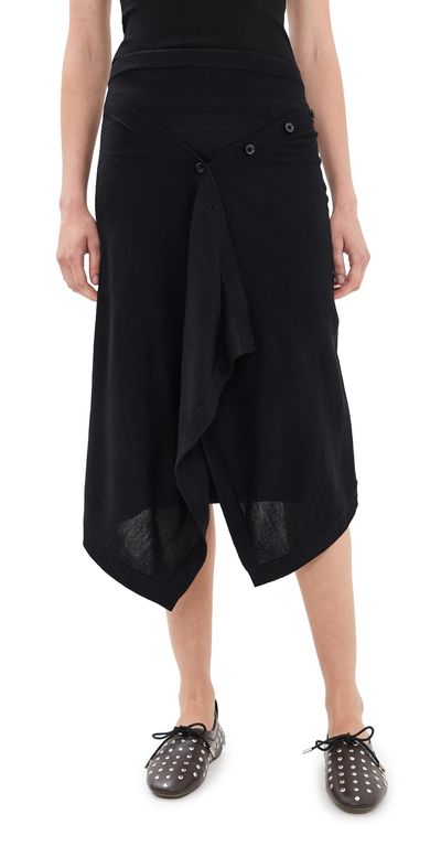 Lemaire Lemaire Buttoned Skirt Black