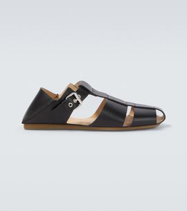 Lemaire Lemaire Convertible leather fisherman sandals