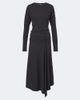 Lemaire Lemaire Cotton jersey crêpe midi dress - 1