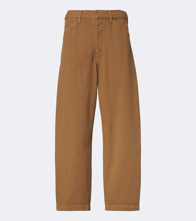 Lemaire Lemaire Cotton twill barrel-leg pants