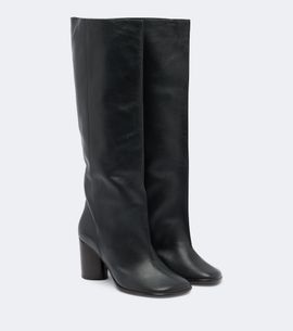 Lemaire Lemaire Crease leather knee-high boots