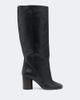 Lemaire Lemaire Crease leather knee-high boots - 5
