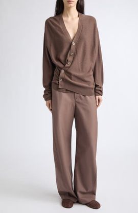 Lemaire Lemaire Curved Seam Wide Leg Pants