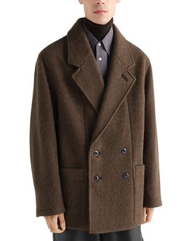 Lemaire Lemaire Double Breasted Felted Short Coat