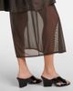 Lemaire Lemaire Draped semi-sheer silk midi skirt - 5