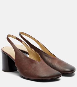 Lemaire Lemaire Glove leather slingback pumps