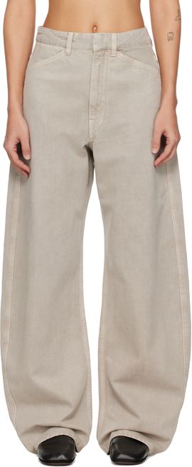 LEMAIRE LEMAIRE Gray High Waisted Curved Jeans