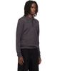 LEMAIRE LEMAIRE Gray Long-Sleeve Fine Mouliné Merino Wool Polo - 2