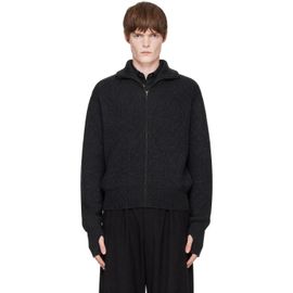 LEMAIRE LEMAIRE Gray Zipped Cardigan Sweater