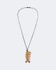 Lemaire Lemaire Gua Sha leather necklace with yellow jasper - 1