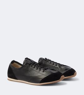 Lemaire Lemaire Gummy Grips suede-trimmed leather sneakers