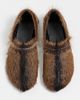 Lemaire Lemaire Hairy Slippers Safari Brown - 5