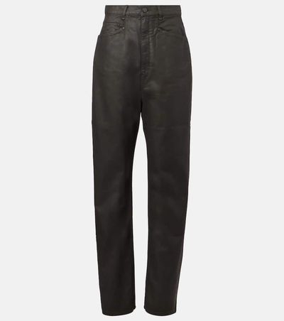 Lemaire Lemaire High-rise cotton wide-leg pants