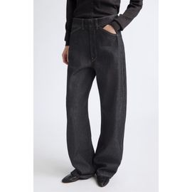 Lemaire Lemaire High Waist Curved Wide Leg Pants