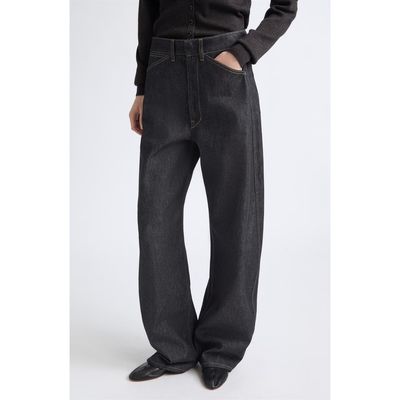 Lemaire Lemaire High Waist Curved Wide Leg Pants