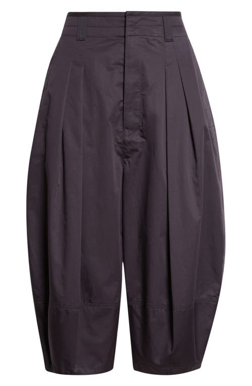 Lemaire Lemaire High Waist Volume Cotton Sateen Crop Pants