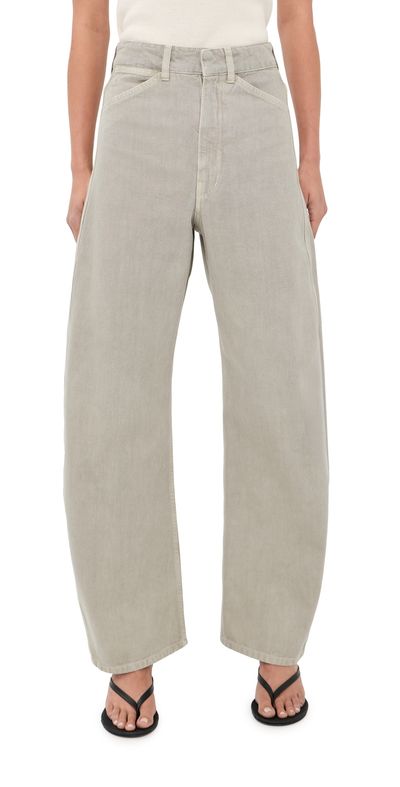Lemaire Lemaire High Waisted Curved Pants Moonstone