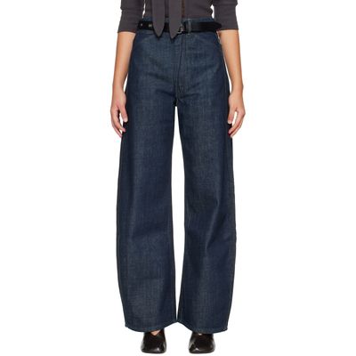 LEMAIRE LEMAIRE Indigo High Waisted Curved