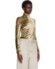 LEMAIRE LEMAIRE Khaki Fitted Stand Collar Turtleneck - 2