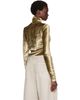 LEMAIRE LEMAIRE Khaki Fitted Stand Collar Turtleneck - 3