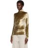 LEMAIRE LEMAIRE Khaki Fitted Stand Collar Turtleneck - 4