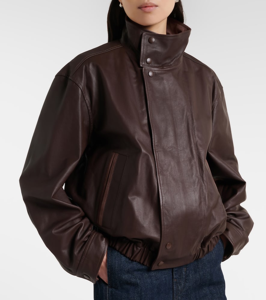 Lemaire - Leather blouson jacket