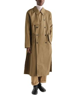 Lemaire Lemaire Light Gabardine Cotton Blend Trench Coat