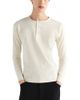 Lemaire Lemaire Long Sleeve Cotton Blend Henley Shirt - 1