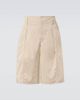 Lemaire Lemaire Maxi cotton twill Bermuda shorts - 1