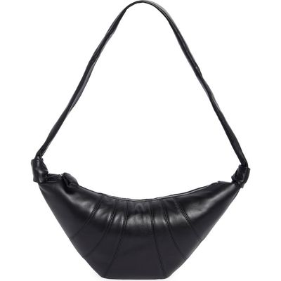 Lemaire Lemaire Medium Croissant Leather Crossbody Bag