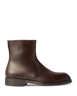 Lemaire Lemaire Men's Leather Zip Up Boots