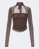 Lemaire Lemaire Mesh turtleneck top - 1