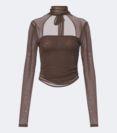Lemaire Lemaire Mesh turtleneck top