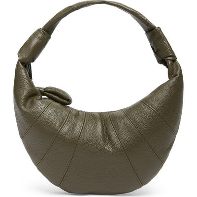 Lemaire Lemaire Mini Fortune Croissant Leather Handbag