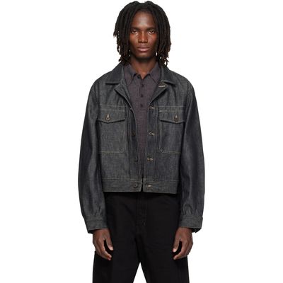 LEMAIRE LEMAIRE Navy Denim Trucker Jacket