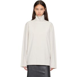LEMAIRE LEMAIRE Off-White High Neck Top