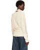 LEMAIRE LEMAIRE Off-White Long-Sleeve Scarf T-shirt - 3
