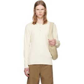 LEMAIRE LEMAIRE Off-White Long Sleeve Henley T-shirt